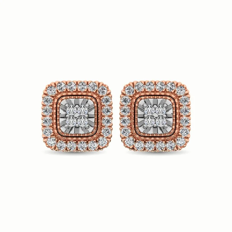 Exclusive Jewelry Sale – Grab Timeless Pieces Now 10K Rose Gold 1/3 Ct.Tw. Diamond Stud Earrings