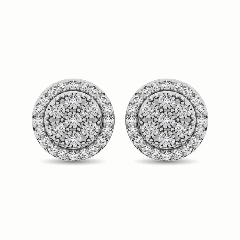 Trending Jewelry Now At Unbeatable Prices 10K White Gold 1/2 Ct.Tw. Diamond Stud Earrings