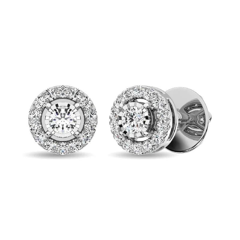 Jewelry Flash Sale – Stylish Designs At Unbeatable Rates 10K White Gold 1/4 Ct.Tw.Diamond Stud Earrings