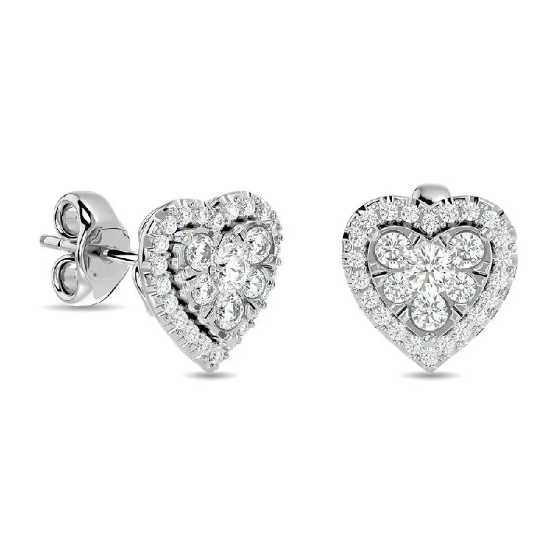 Timeless Elegance, Temporary Discounts – Act Fast Diamond 1 ct tw Stud Earrings in 14K White Gold