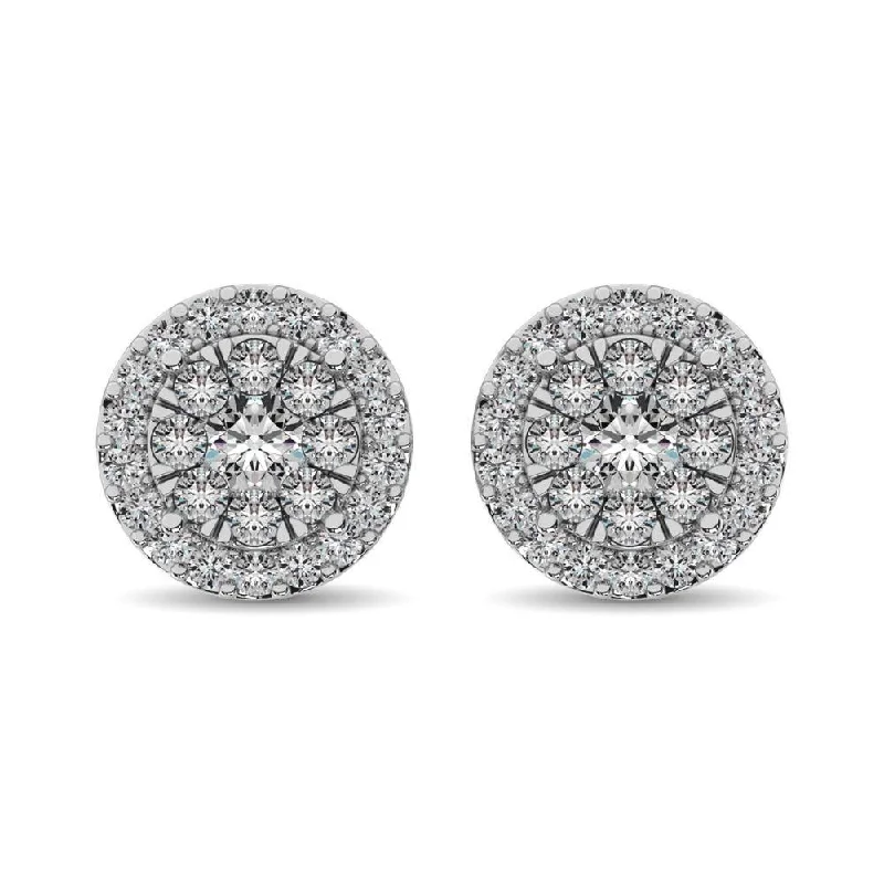 Don't Miss These Dazzling Jewelry Discounts Diamond Stud earrings 3/4 ct tw in 14K White Gold