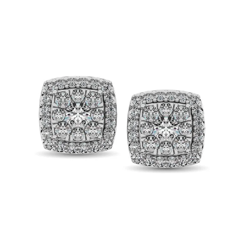 Jewelry Deals That Outshine The Rest Diamond Stud earrings 3/4 ct tw in 14K White Gold