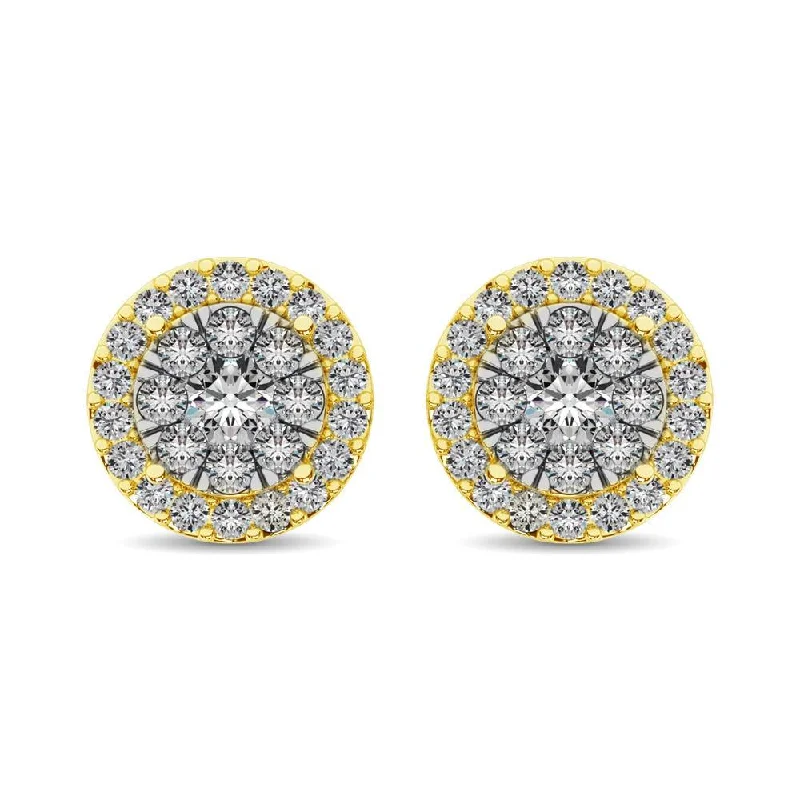 The Perfect Jewelry Piece At The Perfect Discount Diamond Stud earrings 3/4 ct tw in 14K Yellow Gold