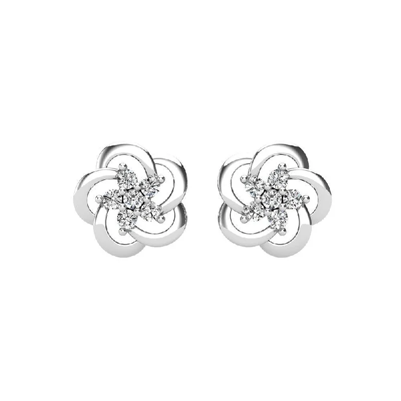 Shop Signature Jewelry Styles At Exclusive Prices Open Flower Diamond 1/8 Ct.Tw. Stud Earrings