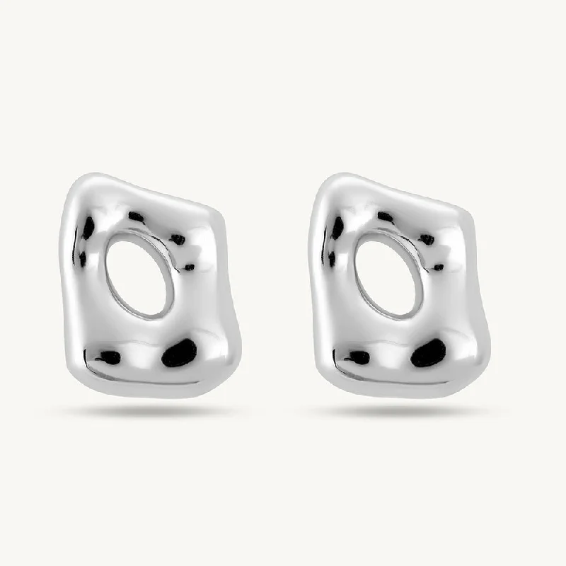 Exclusive Jewelry Markdowns – Limited-Time Offer Silver Statement Stud Earrings
