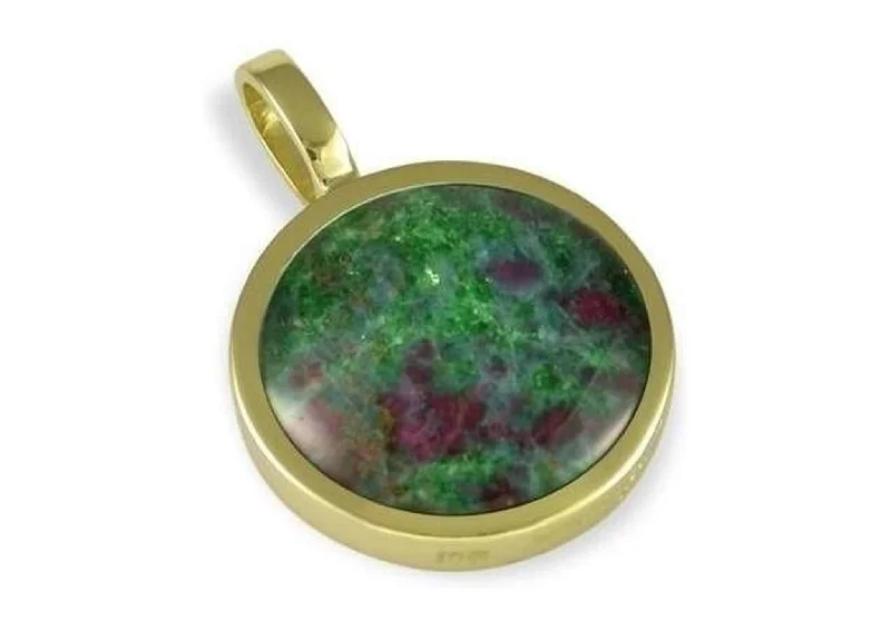 Exclusive Jewelry Offers – Shine For Less New Zealand Ruby Rock Pendant, Yellow Gold