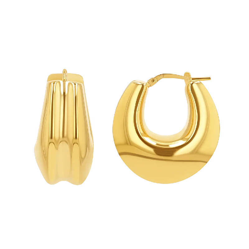 Limited-Time Offer On Premium Jewelry Collections Chunky Deco Hoop Earrings