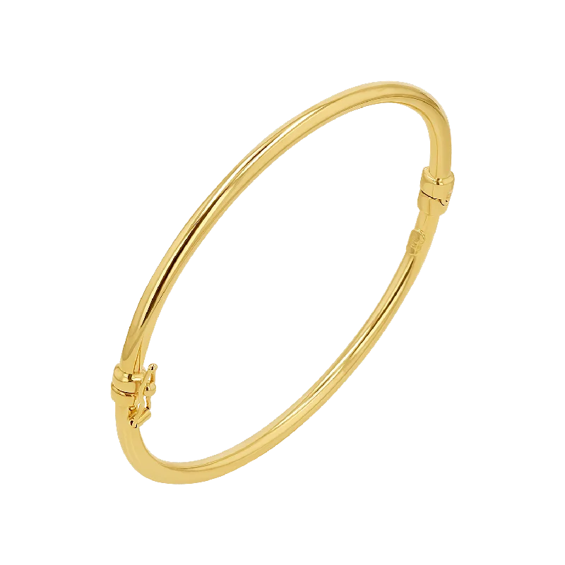 Shop Stylish Jewelry Now And Save Big Classic Oval Tube Bangle (3mm)