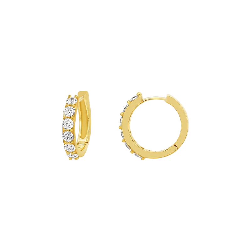 Trending Jewelry Now Available At Exclusive Prices Large Duchess Diamond Huggies