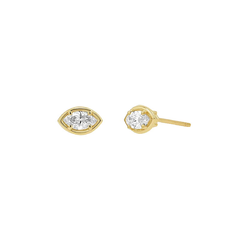 Sparkle More For Less – Jewelry Sale Happening Now Marquise Diamond Stud Earrings