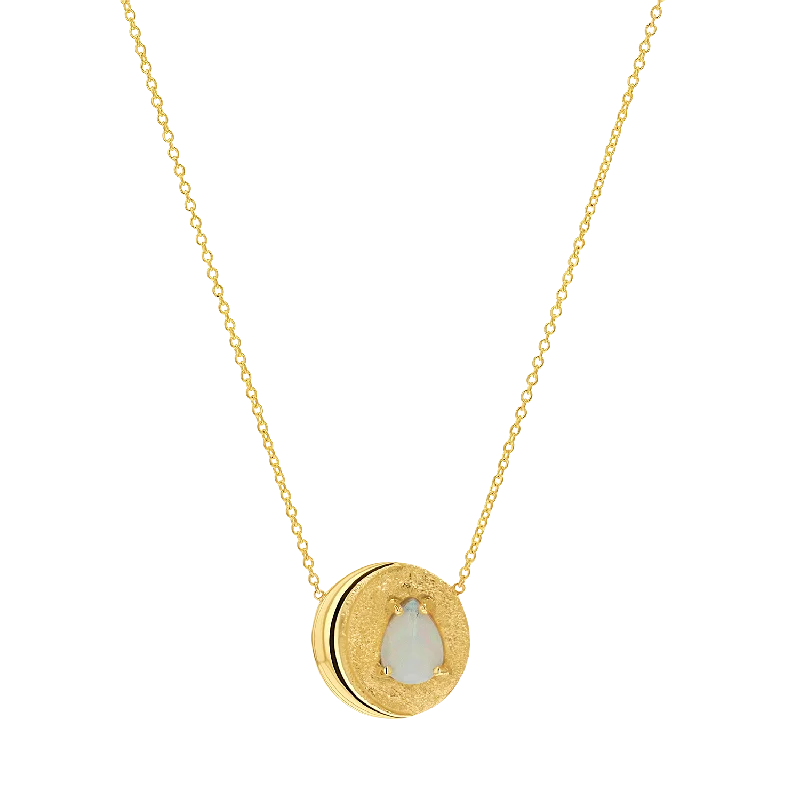 Eco-Friendly Sustainable Jewelry For Conscious Buyers Opal Moon Necklace