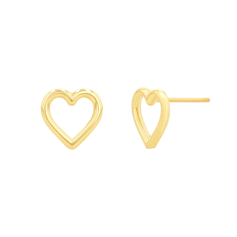 Limited-Time Jewelry Sale – Don't Miss These Deals Open Heart Stud Earrings
