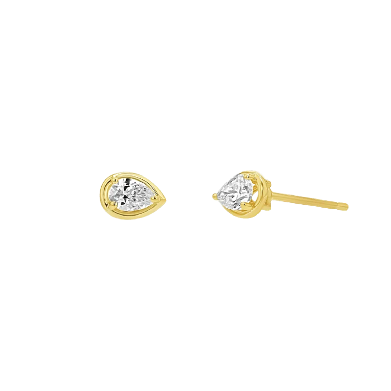 Jewelry Clearance Sale – Final Reductions Pear Diamond Stud Earrings