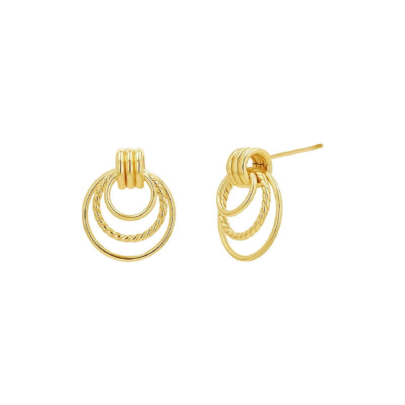 Luxury Jewelry At Unbeatable Discounts Trio Hoop Door Knocker Earrings