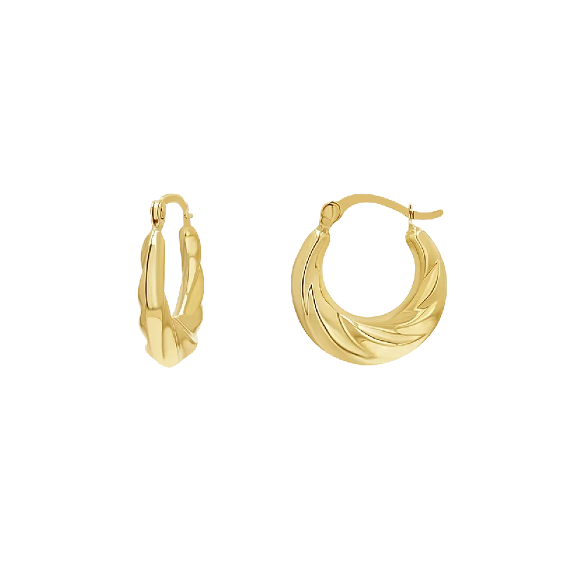 Affordable Luxury Jewelry For Every Occasion Petit Croissant Hoop Earrings