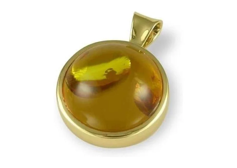 Seasonal Jewelry Deals – Elevate Your Style Amber Pendant, Yellow Gold
