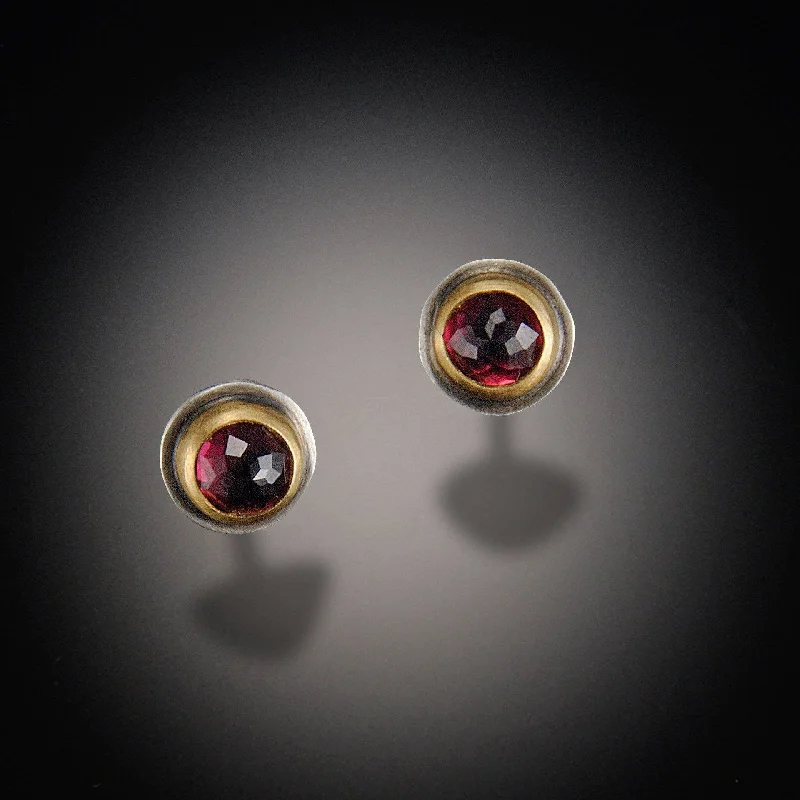 Bestselling Jewelry Now On Sale – Elevate Your Look Round Garnet Stud Earrings