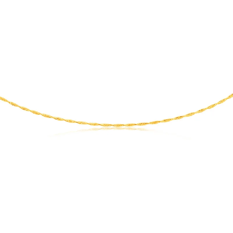 Chic, Trendy, And Affordable Jewelry Sale 9ct Yellow Gold Omega 45cm Chain