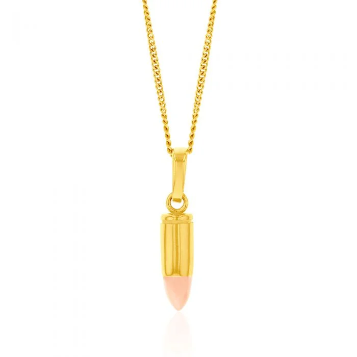 Jewelry Clearance Sale – Final Reductions 9ct Yellow Gold Single Bullet Pendant