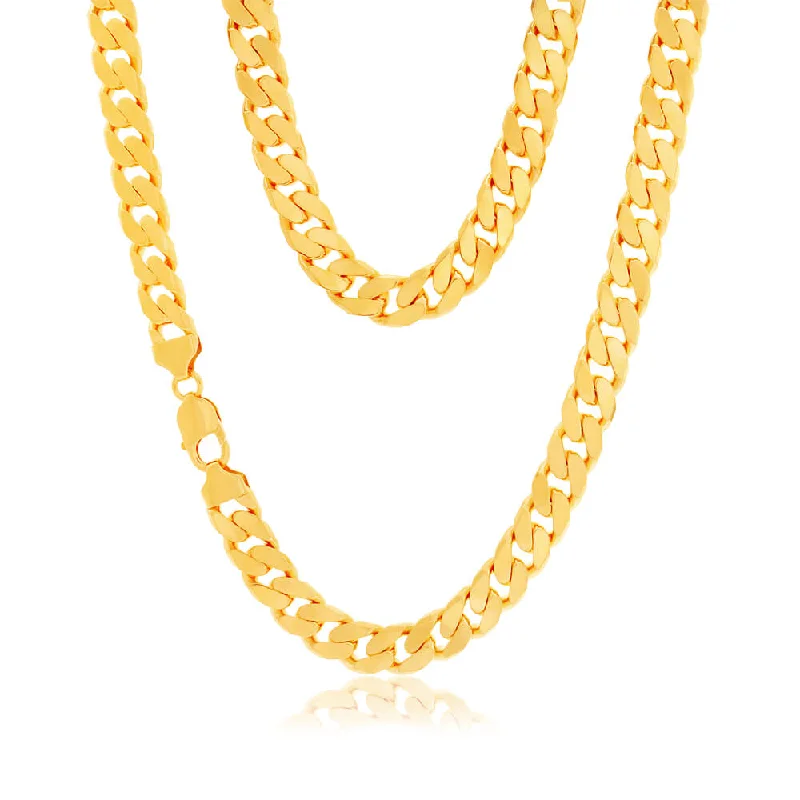Best Jewelry Deals – Shop Premium Pieces At Great Prices 9ct Yellow Solid Gold 350 Gauge 60cm Curb Chain