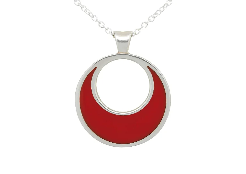 Get Ready To Sparkle – Special Jewelry Discounts Crescent Moon Resin Pendant, Sterling Silver