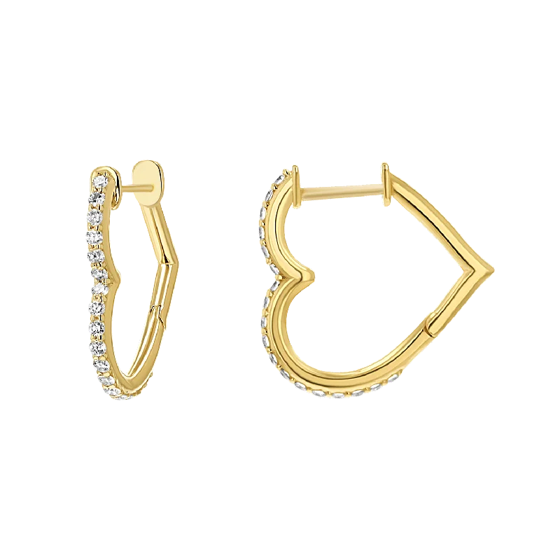 Exclusive Jewelry Offers – Shine For Less Diamond Heart Hoops