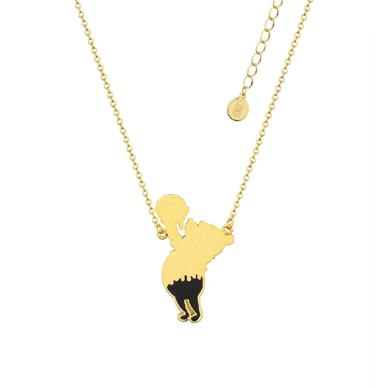 Huge Savings On Timeless Jewelry Collections Disney Gold Plated Winnie The Pooh Honey Drip Pendant On 45+7cm Chain