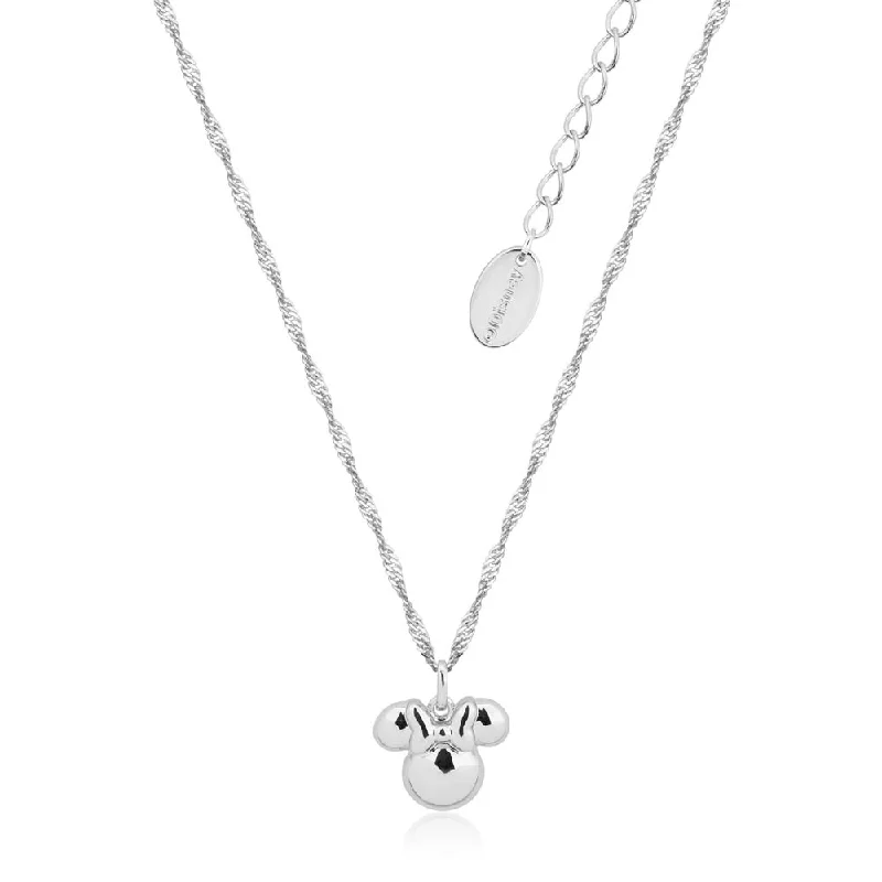 Limited-Stock Jewelry Sale – Once It's Gone, It's Gone Disney Stainless Steel Minnie Mouse Pendant With 45+7cm Twist Chain