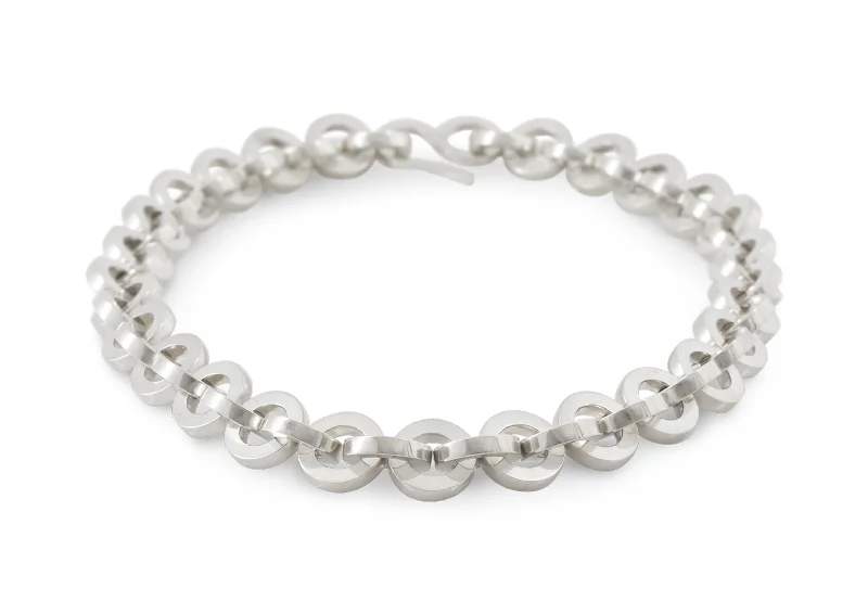 Exclusive Online Jewelry Sale – Don't Wait Flat Link Necklace, Sterling Silver
