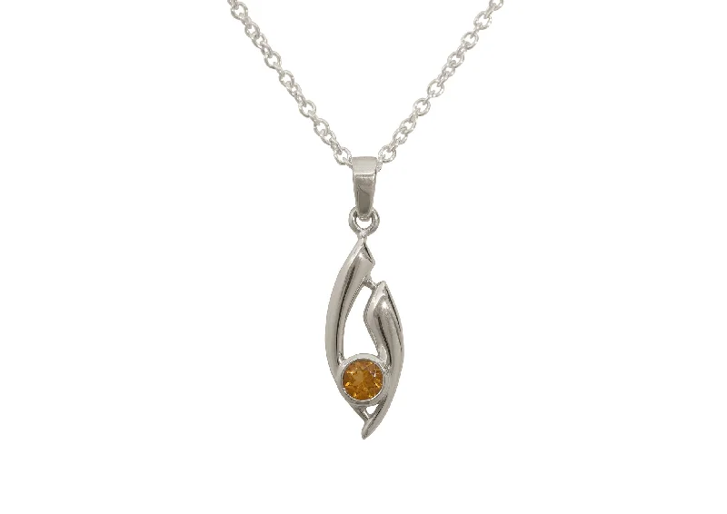 Limited-Stock Jewelry Sale – Once It's Gone, It's Gone Flowing Gemstone Pendant, White Gold