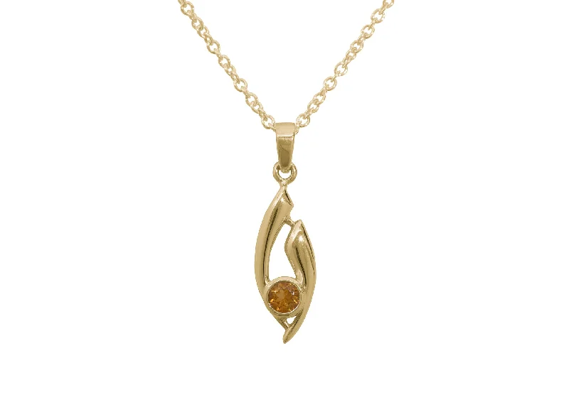 Elegant Jewelry, Exclusive Prices – Shop Now Flowing Gemstone Pendant, Yellow Gold