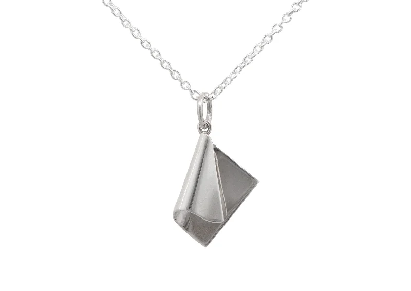 Accessorize For Less – Luxury Jewelry At Affordable Prices Folded Drop Pendant, Sterling Silver