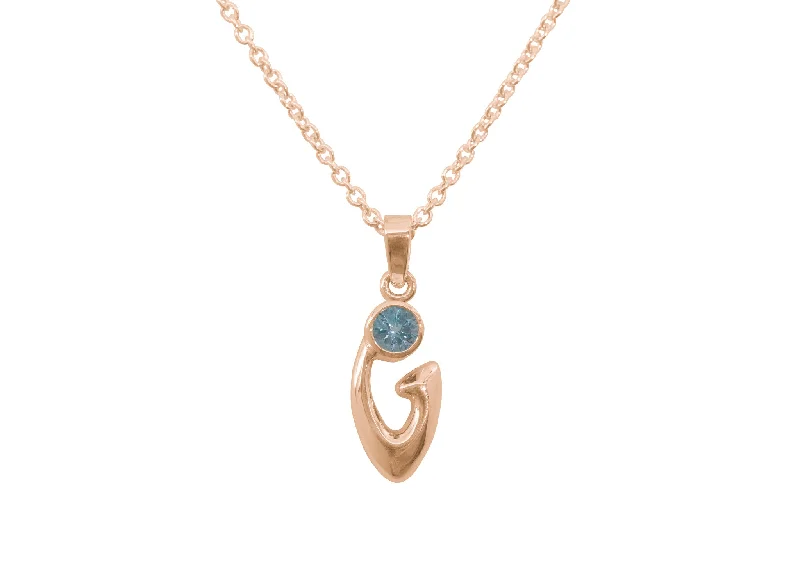 Eco-Friendly Sustainable Jewelry For Conscious Buyers Free Form Gemstone Pendant, Red Gold