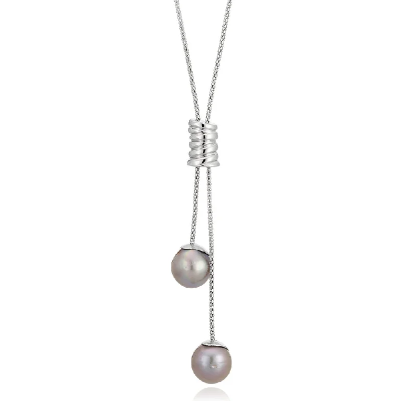 Holiday Jewelry Sale – Perfect Gifts At The Best Prices Freshwater Pearls on Fancy Sterling Silver Chain
