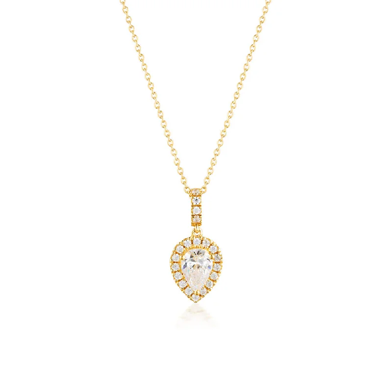 Limited-Stock Jewelry Clearance – Grab Your Favorites Now Georgini Luxe Gold Plated Sterling Silver Zirconia Splendore Pendant On Chain