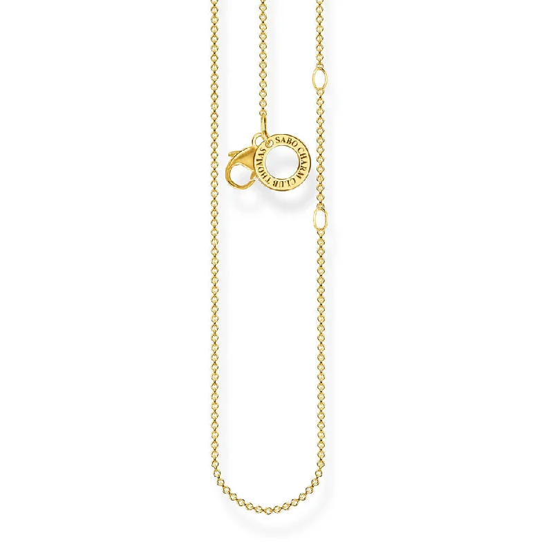 Trending Jewelry Now Available At Exclusive Prices Gold Plated Sterling Silver Thomas Sabo Anchor Chain 38-45cm