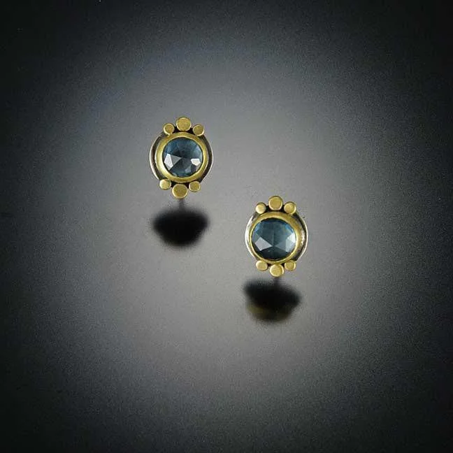 Exclusive Jewelry Sale – Sparkle For Less London Blue Topaz 22k Stud Earrings