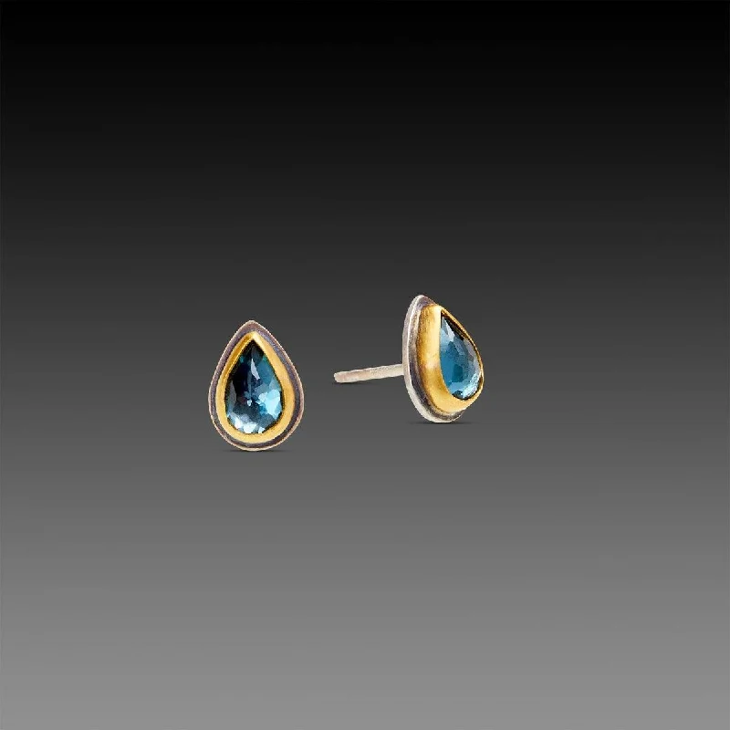 Holiday Jewelry Sale – Perfect Gifts At Great Prices London Blue Topaz Teardrop Stud Earrings