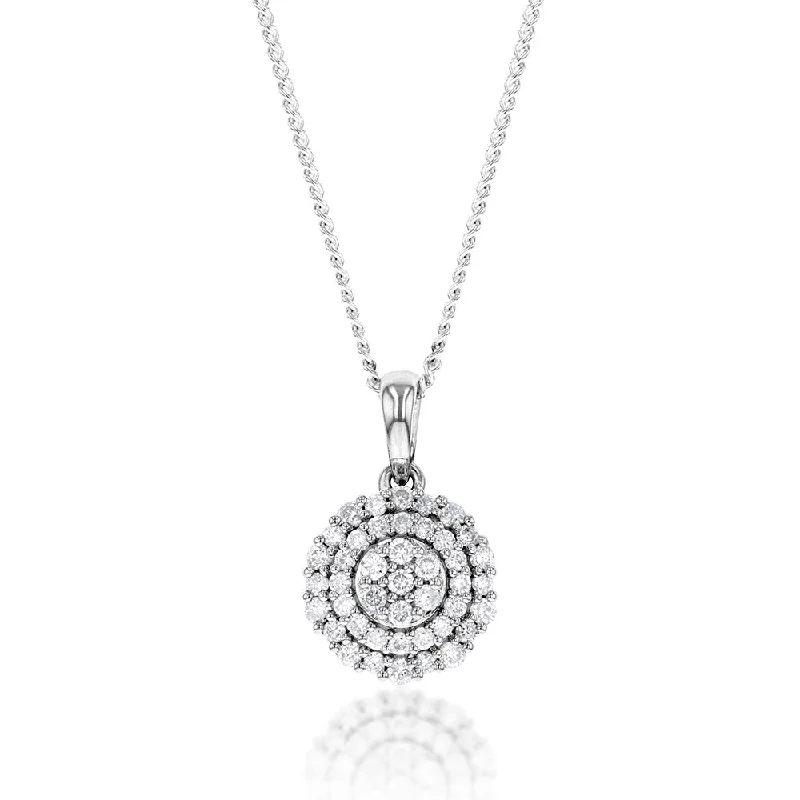 Handcrafted Beauty At Affordable Prices Luminesce Lab Grown Diamond 1/4 Carat Silver Pendant