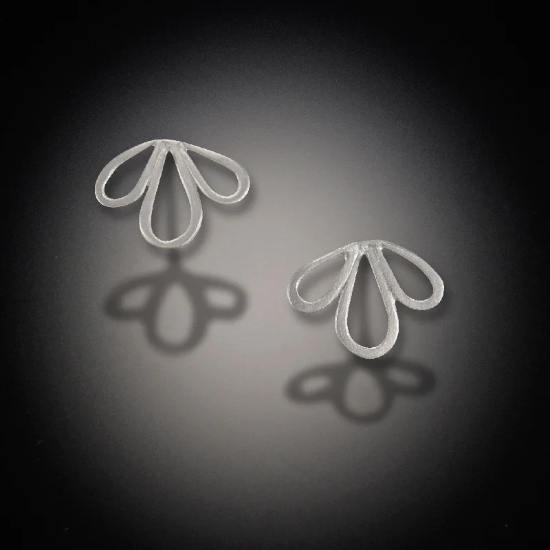 Personalized Jewelry Sale – Meaningful Gifts At Great Prices Open Leaf Trio Stud Earrings