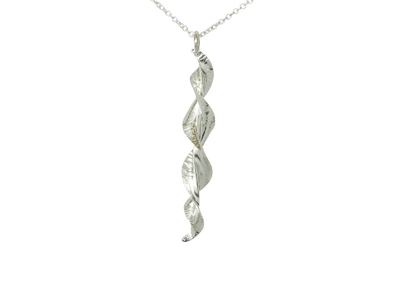 Glamorous Jewelry, Glamorous Deals – Shop Now WI Spring Leaf Pendant, Pure Silver