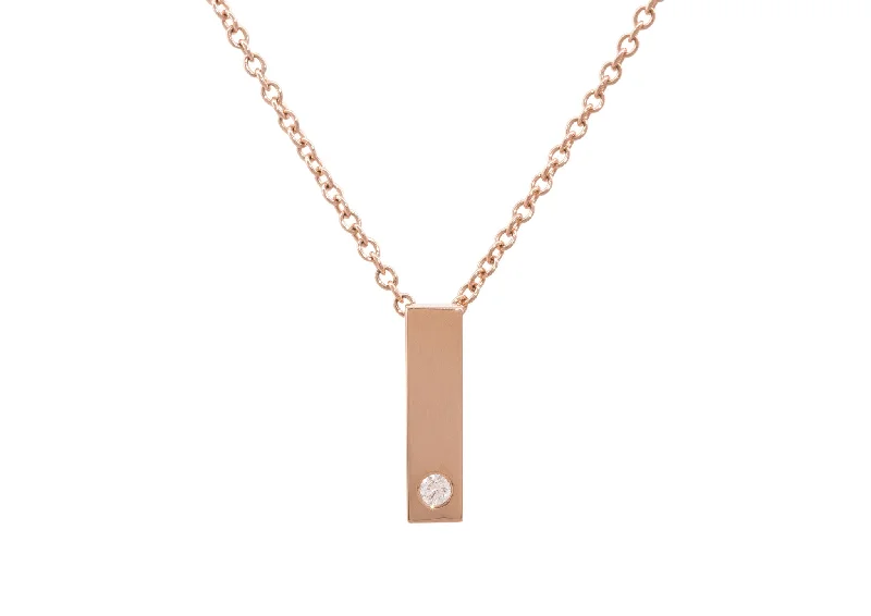 Exclusive Jewelry Sale – Grab Timeless Pieces Now Rectangle Love Stories Diamond Pendant, Red Gold