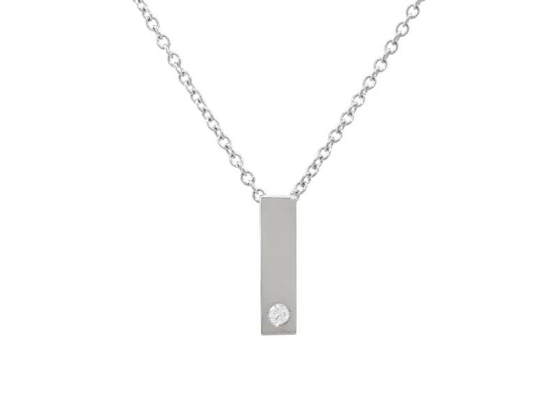 Personalized Jewelry At Special Discount Rates Rectangle Love Stories Diamond Pendant, Sterling Silver