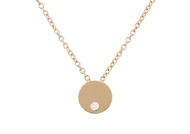 Chic And Stylish Jewelry At Exclusive Prices Round Love Stories Diamond Pendant, Yellow Gold