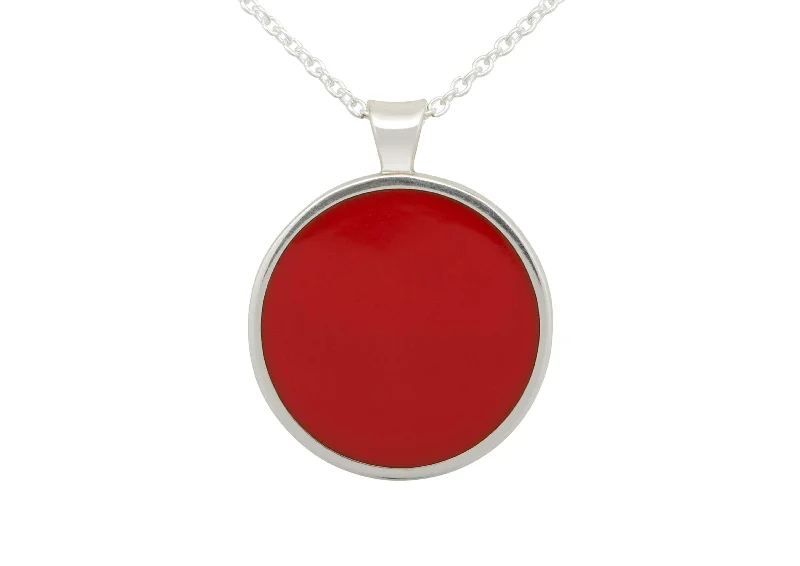 Shop Dazzling Jewelry At The Best Prices Round Resin Pendant, Sterling Silver