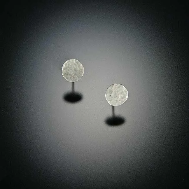 Handcrafted Jewelry Sale – Unique Designs At Low Prices Simple Hammered Disk Stud Earrings