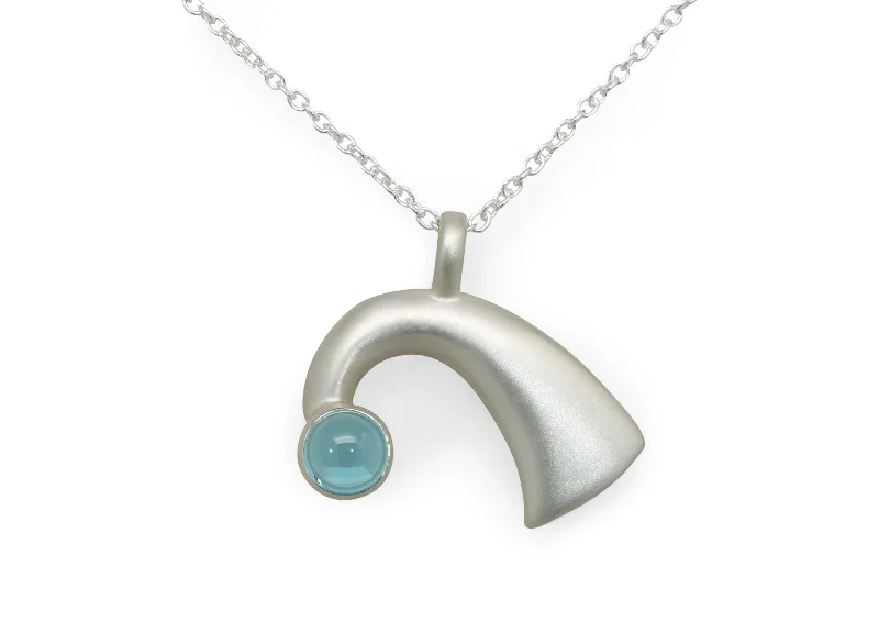 Discounted Jewelry For A Glamorous Look Round Cabochon Gemstone Pendant, Sterling Silver