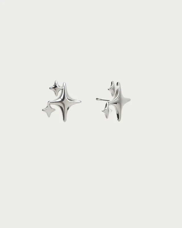 Exclusive Jewelry Offers – Sparkle For Less Sparkle Stud Earrings in Silver