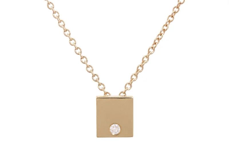 Exclusive Gemstone Jewelry Markdowns – Shop Now Square Love Stories Diamond Pendant, Yellow Gold