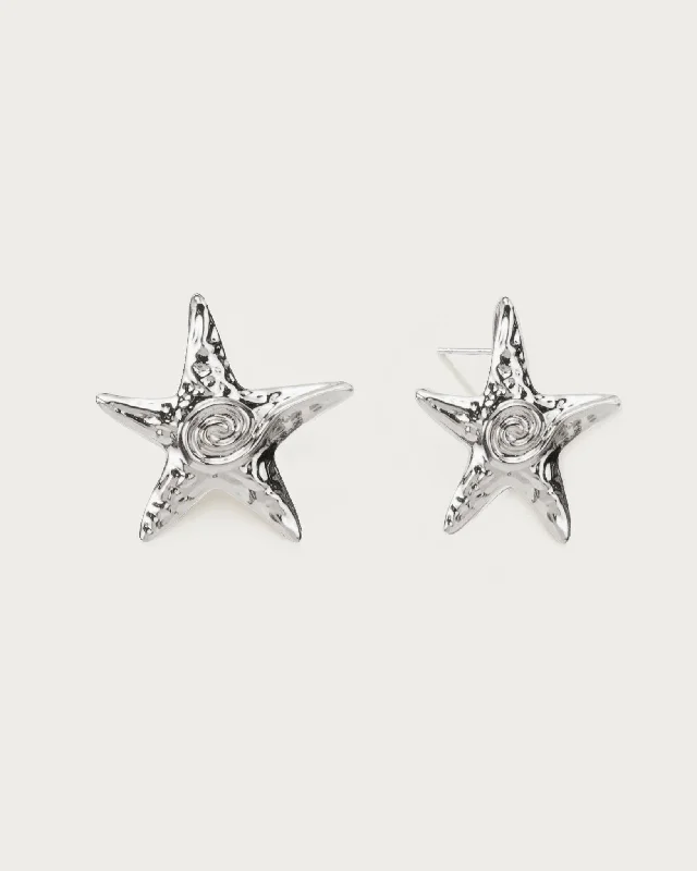 Trending Jewelry Styles Now At Limited-Time Discounts Starfish Stud Earrings in Silver